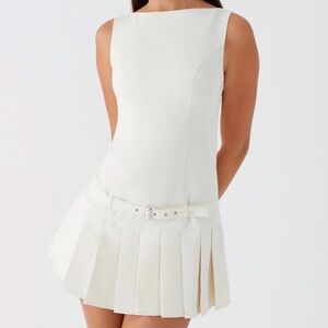 nwt peppermayo no more excuses size 12 cream mini dress